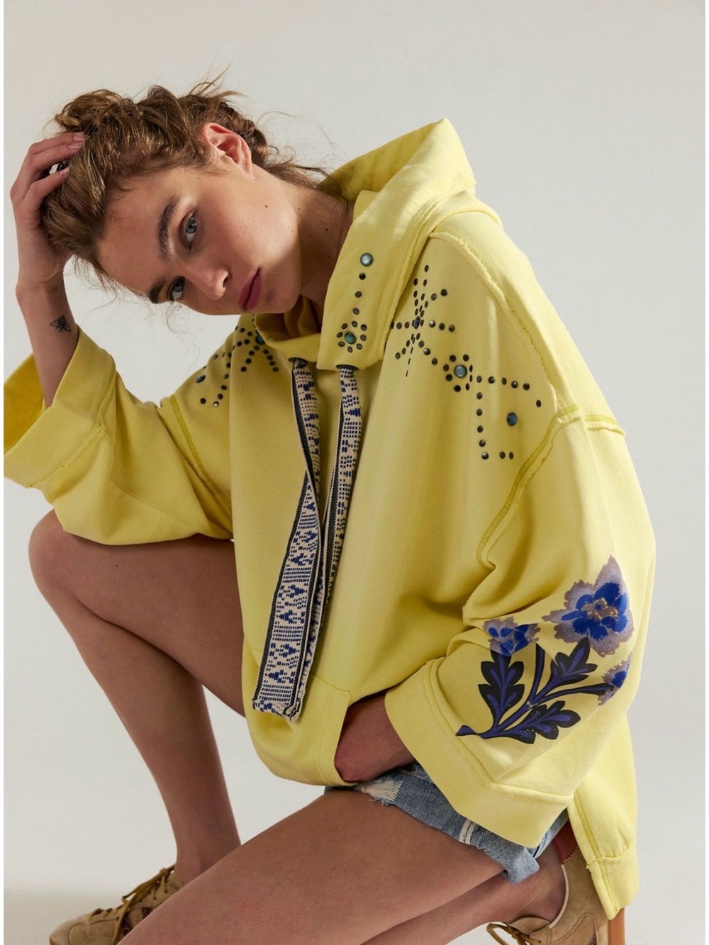 Free People We The Free Bejeweled Pullover